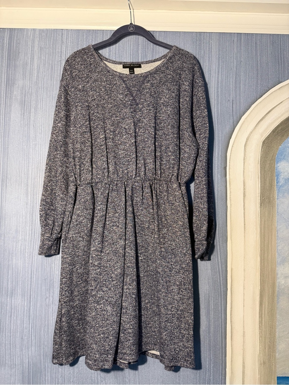 Lane Bryant Women's Abstract Knit Midi Dress Size 14/16 Like New